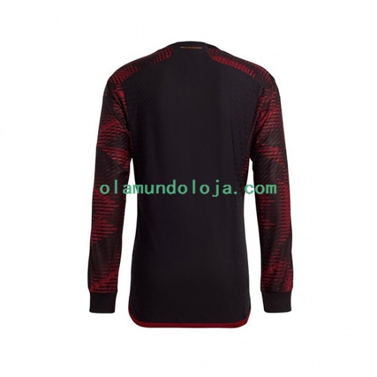 Camisola Alemanha Homem Equipamento Segundo Copa do Mundo 2022 Manga Comprida